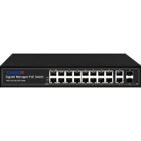 РоЕ-коммутатор TRASSIR TR-NS24202S-300-16PoE