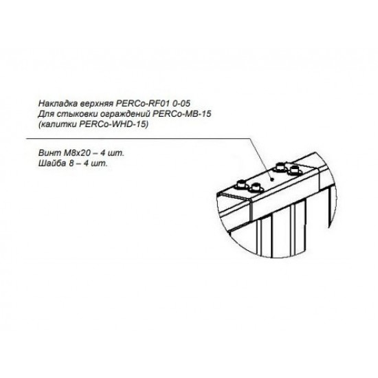 Накладка верхняя PERCo-RF01 0-05