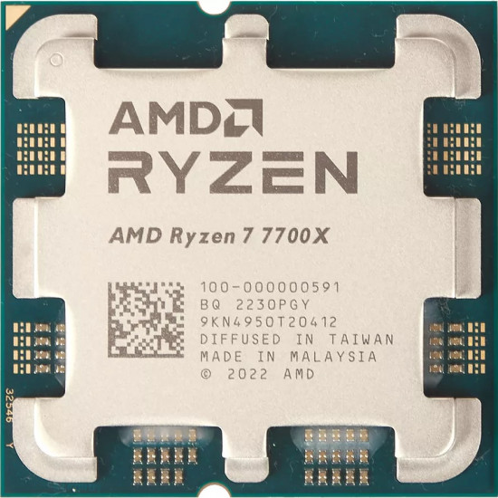 Процессор AMD Ryzen 7 7700X (Oem) (100-100000591) (5.4/4.5Ghz, 8 ядер, 32MB, 105W, AM5)