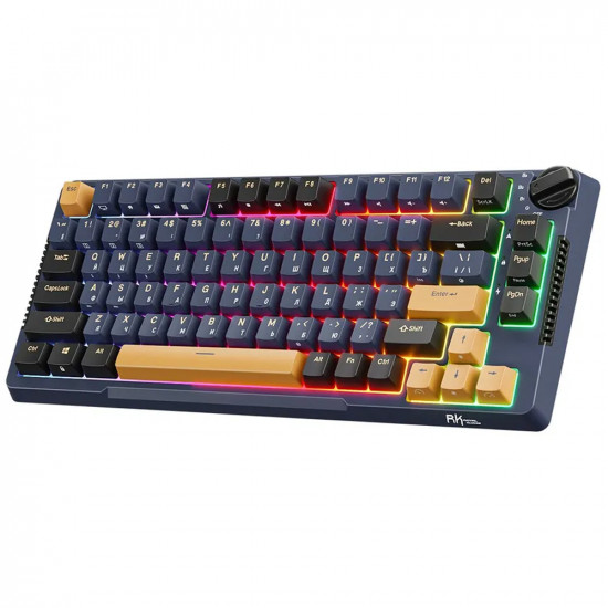 Клавиатура Royal Kludge RK-H81 Star Night (USB/2.4 GHz/Bluetоoth, RGB, Hot Swap, Sky Cyan switch)