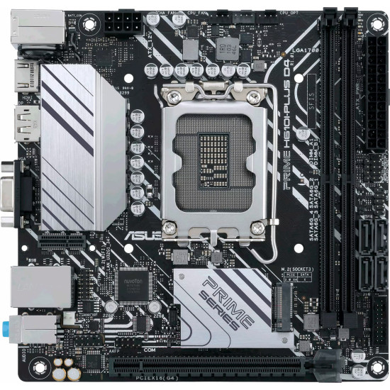 Материнская плата ASUS PRIME H610I-PLUS D4-CSM (mITX, H610, 2xDDR4, 1хM.2, 1хPCIe, 1xVGA, 1xHDMI, 1xDisplayPort, 4xUSB)